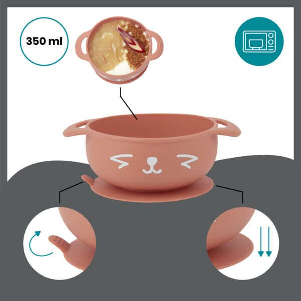 Σετ Σιλικόνης Fox (silicon bowl + spoon)