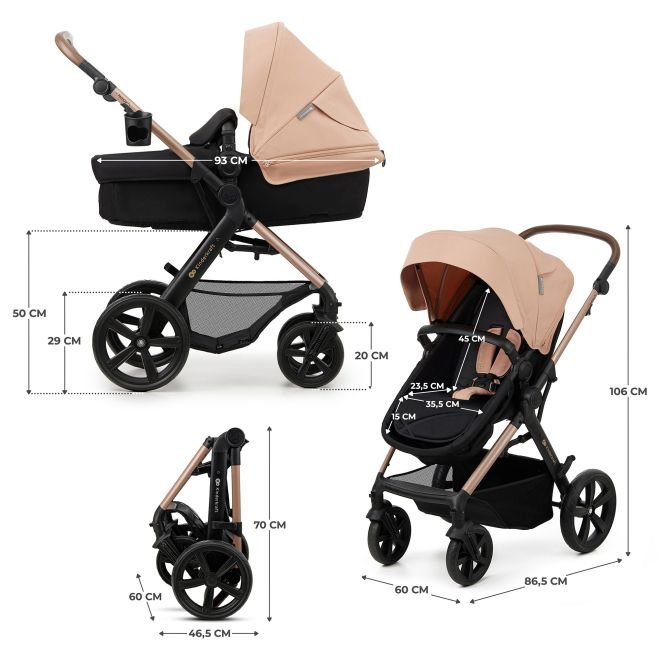 Βρεφικό Travel Set 3 in 1 MOOV CT Sand Beige EVA WHEELS