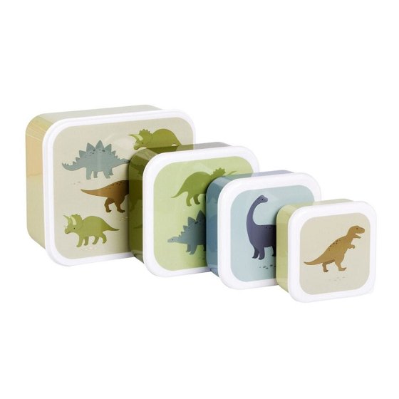 Σετ 4 δοχεία φαγητού Lunch & Snack Box Dinosaurs